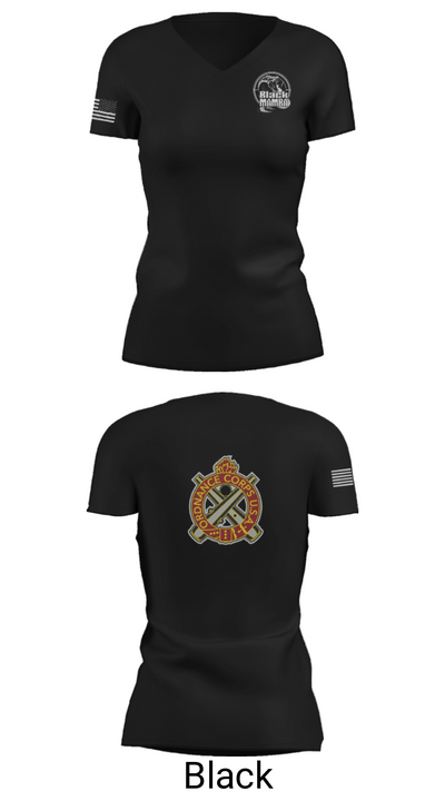 978th MP Comapny 22657542 Women's Short Sleeve V-neck Shirt - 28
