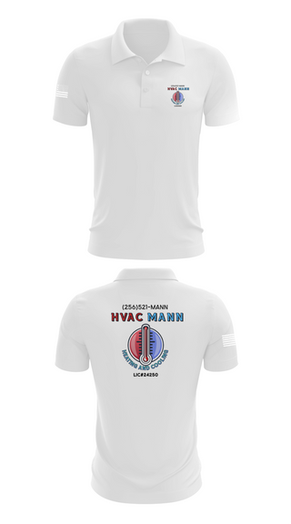 Short Sleeve Performance Polo, Hvacmannllc, , Teamtime, Team time, sublimation, custom sports apparel, team uniforms, spirit wear, spiritwear, sports uniforms, custom shirts, team store, custom team store, fundraiser sports, apparel fundraiser
