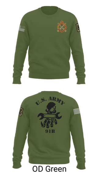 Crew Neck Sweatshirt, 411TH, Army, Teamtime, Team time, sublimation, custom sports apparel, team uniforms, spirit wear, spiritwear, sports uniforms, custom shirts, team store, custom team store, fundraiser sports, apparel fundraiser