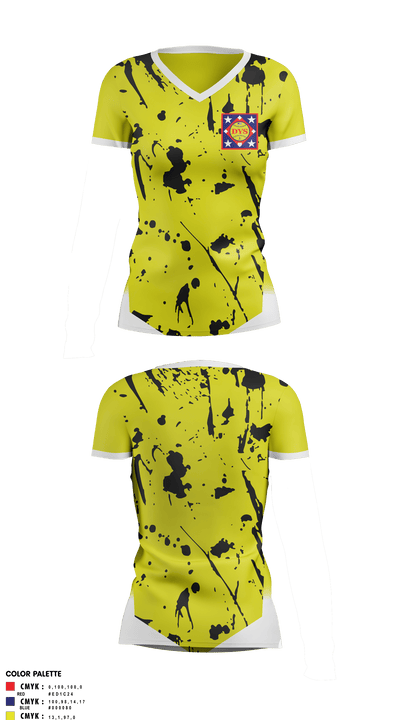 DYS Women's Short Sleeve V-neck Shirt - 3
