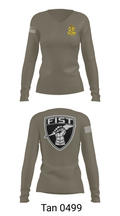 1-200 Infantry 56519387 Women's Long Sleeve V-neck Shirt - 73