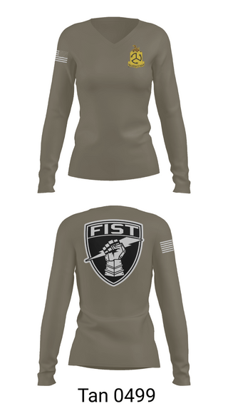 Womens Long Sleeve Vneck Shirt, 1-200 Infantry, National Guard, Teamtime, Team time, sublimation, custom sports apparel, team uniforms, spirit wear, spiritwear, sports uniforms, custom shirts, team store, custom team store, fundraiser sports, apparel fundraiser