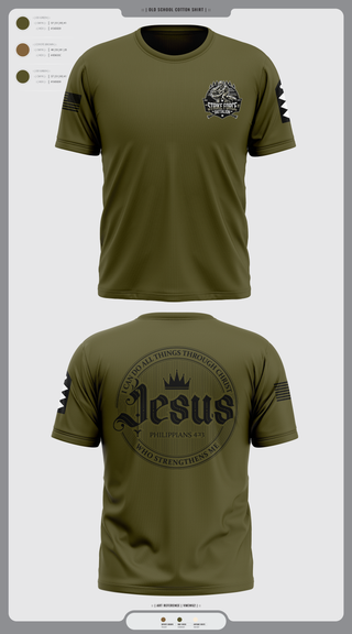 Old School Cotton Feel Shirt, Strike force Battalion, Army, Teamtime, Team time, sublimation, custom sports apparel, team uniforms, spirit wear, spiritwear, sports uniforms, custom shirts, team store, custom team store, fundraiser sports, apparel fundraiser
