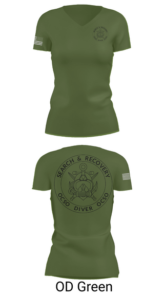 Womens Short Sleeve Vneck Shirt, Underwater Search & Recovery Team, Police, Teamtime, Team time, sublimation, custom sports apparel, team uniforms, spirit wear, spiritwear, sports uniforms, custom shirts, team store, custom team store, fundraiser sports, apparel fundraiser