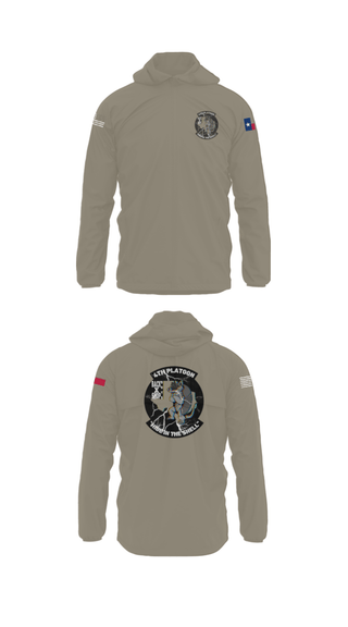 Windbreaker, 90th ASB B co 4Th Platoon, Army, Teamtime, Team time, sublimation, custom sports apparel, team uniforms, spirit wear, spiritwear, sports uniforms, custom shirts, team store, custom team store, fundraiser sports, apparel fundraiser