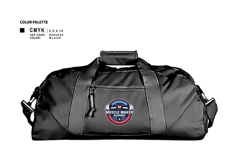 Duffle Bag, Muscle Maker Academy, , Teamtime, Team time, sublimation, custom sports apparel, team uniforms, spirit wear, spiritwear, sports uniforms, custom shirts, team store, custom team store, fundraiser sports, apparel fundraiser