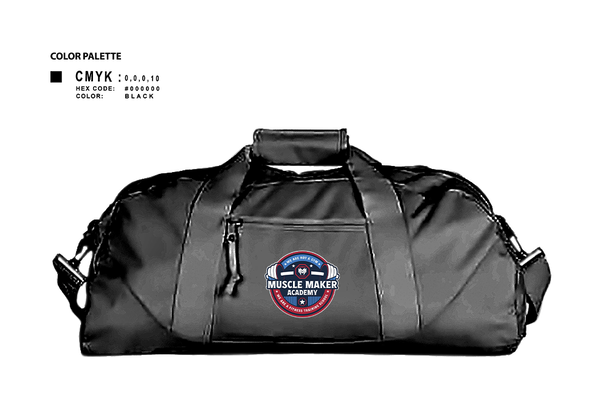 Duffle Bag, Muscle Maker Academy, , Teamtime, Team time, sublimation, custom sports apparel, team uniforms, spirit wear, spiritwear, sports uniforms, custom shirts, team store, custom team store, fundraiser sports, apparel fundraiser