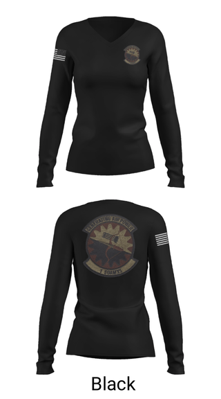 Womens Long Sleeve Vneck Shirt, 1 SOAMXS, Air Force, Teamtime, Team time, sublimation, custom sports apparel, team uniforms, spirit wear, spiritwear, sports uniforms, custom shirts, team store, custom team store, fundraiser sports, apparel fundraiser