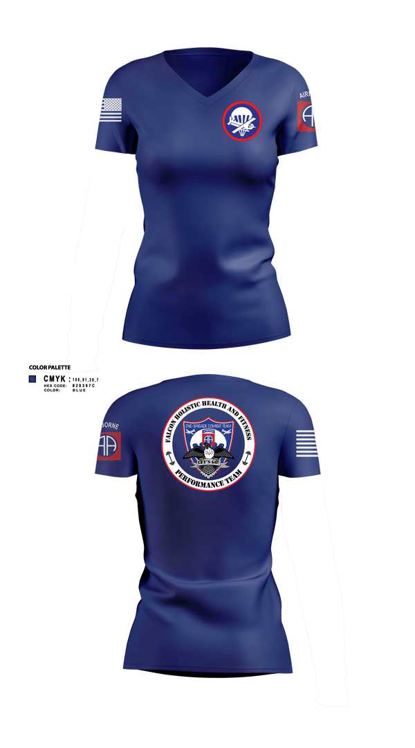 Womens Short Sleeve Vneck Shirt, 2BCT H2F, Army, Teamtime, Team time, sublimation, custom sports apparel, team uniforms, spirit wear, spiritwear, sports uniforms, custom shirts, team store, custom team store, fundraiser sports, apparel fundraiser