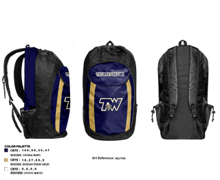 Gear Bag, TRI-WEST BRUINS, Football, Teamtime, Team time, sublimation, custom sports apparel, team uniforms, spirit wear, spiritwear, sports uniforms, custom shirts, team store, custom team store, fundraiser sports, apparel fundraiser