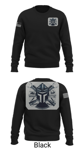 Crew Neck Sweatshirt, 2-4 GSAB ECHO CO., Army, Teamtime, Team time, sublimation, custom sports apparel, team uniforms, spirit wear, spiritwear, sports uniforms, custom shirts, team store, custom team store, fundraiser sports, apparel fundraiser