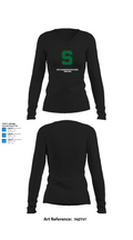 South Hagerstown High School Wrestling 17384983 Women's Long Sleeve V-neck Shirt - 34