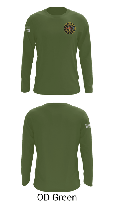 Ravenswood Volunteer Fire Department 47205715 Long Sleeve Performance Shirt - 46