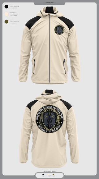 Windbreaker, Overwatch Defense International, , Teamtime, Team time, sublimation, custom sports apparel, team uniforms, spirit wear, spiritwear, sports uniforms, custom shirts, team store, custom team store, fundraiser sports, apparel fundraiser