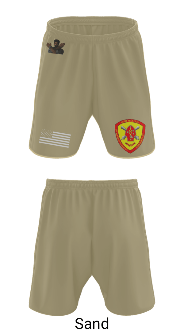 Athletic Shorts With Pockets, 10th Marine Regiment, Marines, Teamtime, Team time, sublimation, custom sports apparel, team uniforms, spirit wear, spiritwear, sports uniforms, custom shirts, team store, custom team store, fundraiser sports, apparel fundraiser