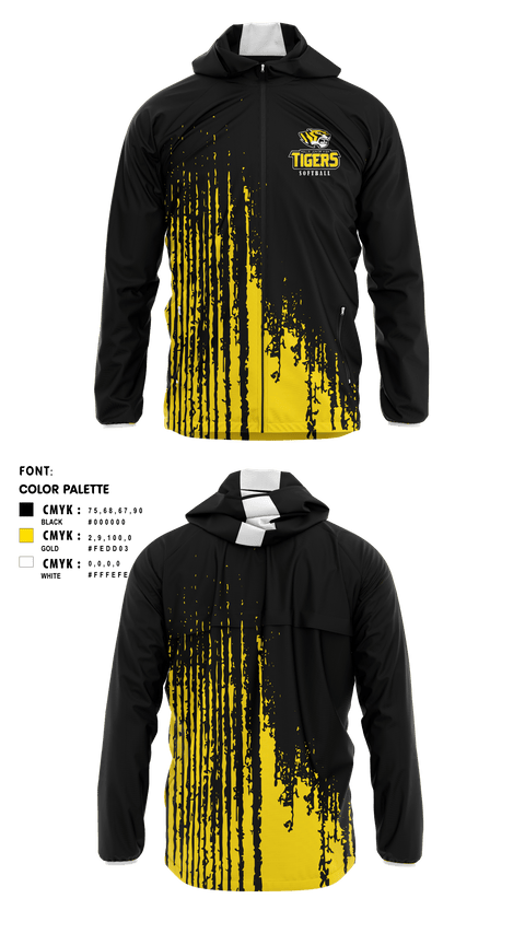 Windbreaker, Halls Junior High School, Softball, Teamtime, Team time, sublimation, custom sports apparel, team uniforms, spirit wear, spiritwear, sports uniforms, custom shirts, team store, custom team store, fundraiser sports, apparel fundraiser