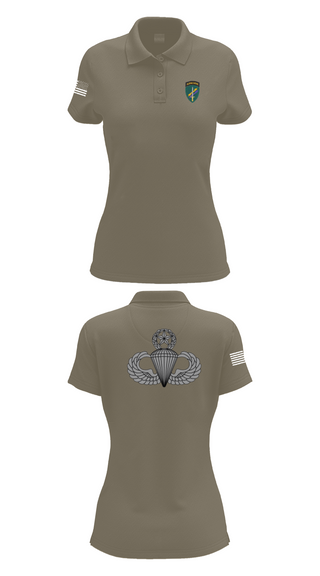Womens Short Sleeve Performance Polo, Charlie “Chaos” Company, , Teamtime, Team time, sublimation, custom sports apparel, team uniforms, spirit wear, spiritwear, sports uniforms, custom shirts, team store, custom team store, fundraiser sports, apparel fundraiser