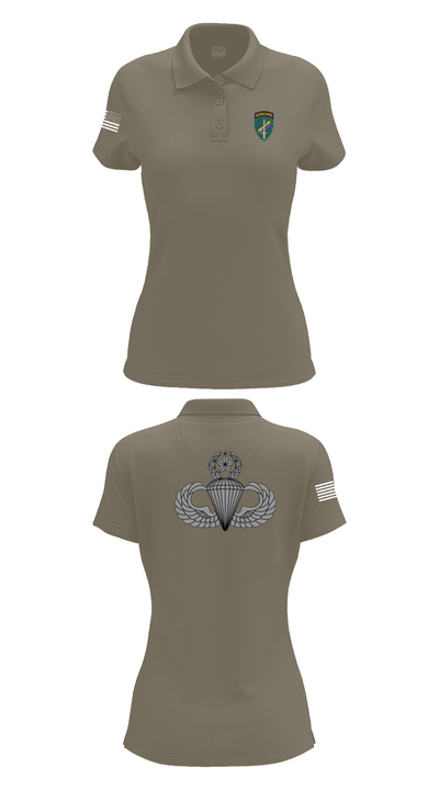 Charlie “Chaos” Company 47870658 Women's Short Sleeve Performance Polo  - 75