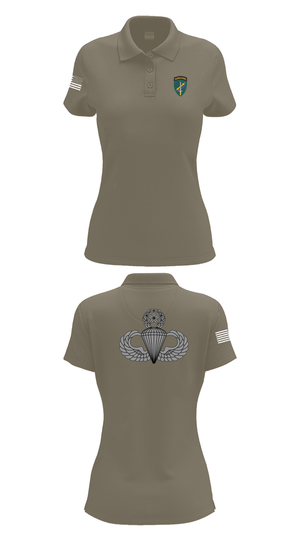 Womens Short Sleeve Performance Polo, Charlie “Chaos” Company, , Teamtime, Team time, sublimation, custom sports apparel, team uniforms, spirit wear, spiritwear, sports uniforms, custom shirts, team store, custom team store, fundraiser sports, apparel fundraiser