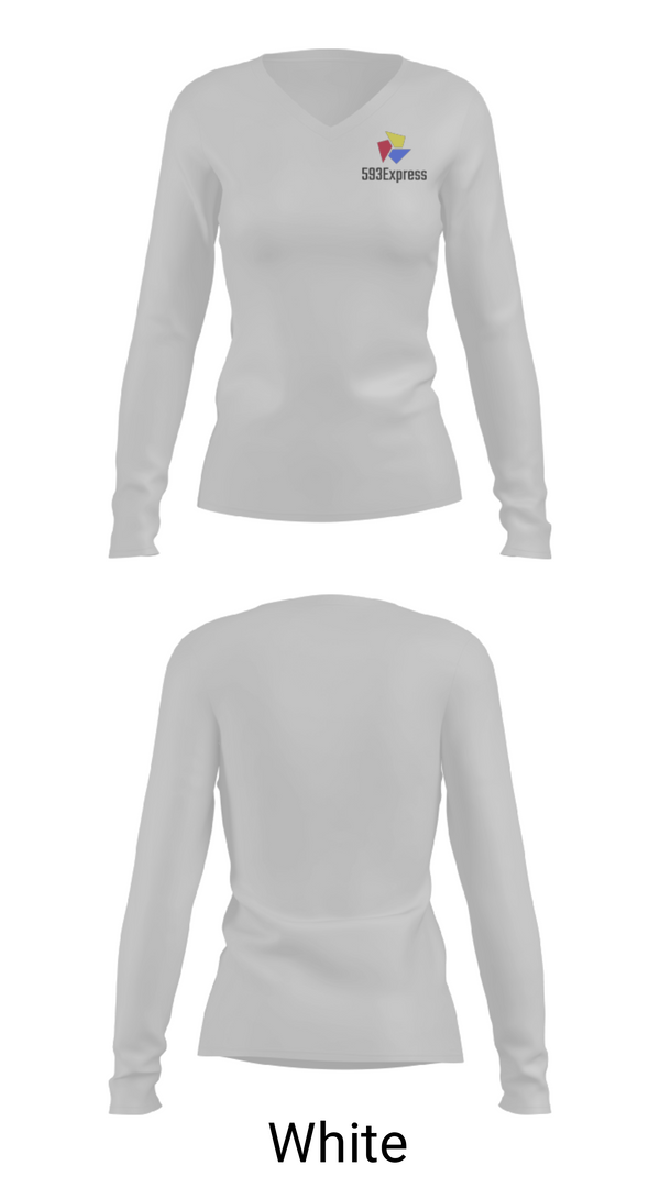 Womens Long Sleeve Vneck Shirt, 593 Express, , Teamtime, Team time, sublimation, custom sports apparel, team uniforms, spirit wear, spiritwear, sports uniforms, custom shirts, team store, custom team store, fundraiser sports, apparel fundraiser