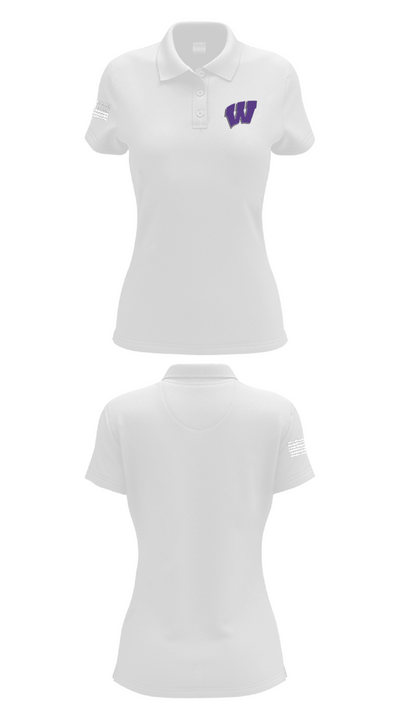 Wilburton High School Football 75859380 Women's Short Sleeve Performance Polo  - 17