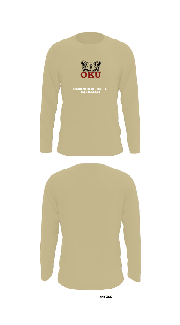 Long Sleeve Performance Shirt, Oklahoma Union Senior High School Cheer, Cheer, Teamtime, Team time, sublimation, custom sports apparel, team uniforms, spirit wear, spiritwear, sports uniforms, custom shirts, team store, custom team store, fundraiser sports, apparel fundraiser