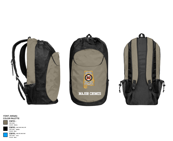 Gear Bag, Major Crimes, , Teamtime, Team time, sublimation, custom sports apparel, team uniforms, spirit wear, spiritwear, sports uniforms, custom shirts, team store, custom team store, fundraiser sports, apparel fundraiser