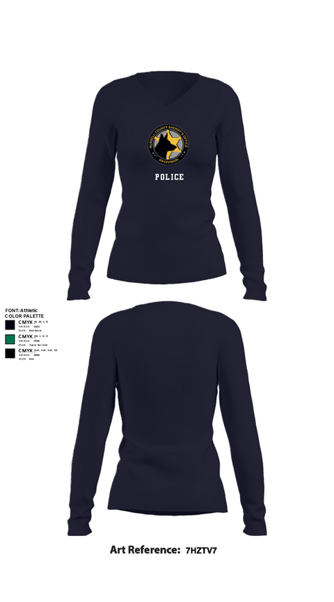 Women's Long Sleeve Vneck Shirt, K9 Dex, , Teamtime, Team time, sublimation, custom sports apparel, team uniforms, spirit wear, spiritwear, sports uniforms, custom shirts, team store, custom team store, fundraiser sports, apparel fundraiser