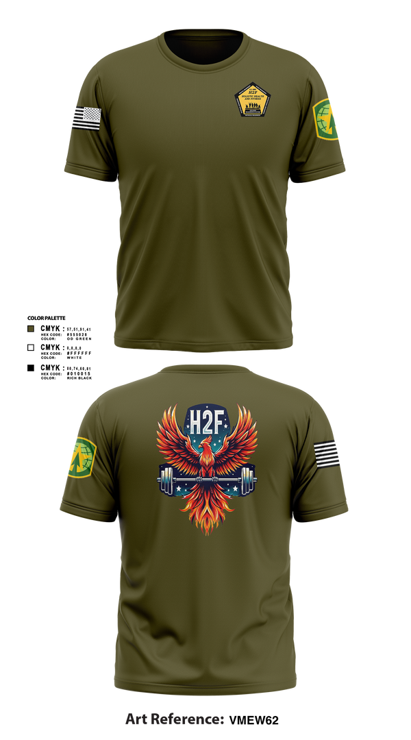 Short Sleeve Performance Shirt, Phoenix H2F, Army, Teamtime, Team time, sublimation, custom sports apparel, team uniforms, spirit wear, spiritwear, sports uniforms, custom shirts, team store, custom team store, fundraiser sports, apparel fundraiser