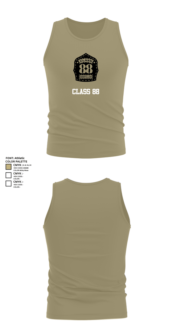 Tank Top, Class 88, Air Force, Teamtime, Team time, sublimation, custom sports apparel, team uniforms, spirit wear, spiritwear, sports uniforms, custom shirts, team store, custom team store, fundraiser sports, apparel fundraiser