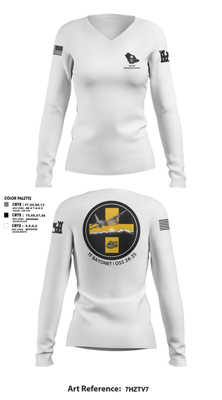 Womens Long Sleeve Vneck Shirt, , Army, Teamtime, Team time, sublimation, custom sports apparel, team uniforms, spirit wear, spiritwear, sports uniforms, custom shirts, team store, custom team store, fundraiser sports, apparel fundraiser