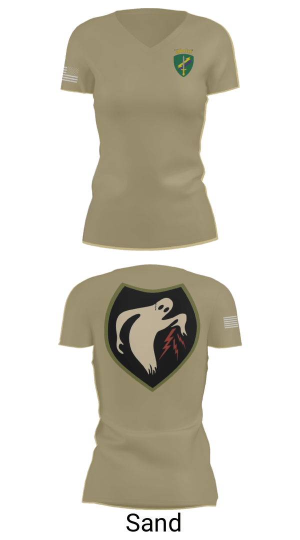Women's Short Sleeve Vneck Shirt, 325th Tactical PSYOP Co. (A), Army, Teamtime, Team time, sublimation, custom sports apparel, team uniforms, spirit wear, spiritwear, sports uniforms, custom shirts, team store, custom team store, fundraiser sports, apparel fundraiser