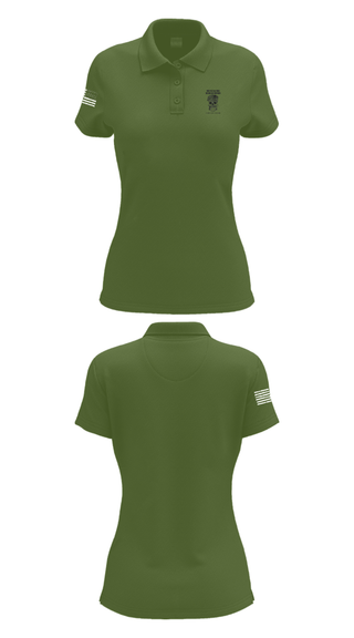 Women's Short Sleeve Performance Polo, 1st Plt, A Co, 2-325 AIR, Army, Teamtime, Team time, sublimation, custom sports apparel, team uniforms, spirit wear, spiritwear, sports uniforms, custom shirts, team store, custom team store, fundraiser sports, apparel fundraiser