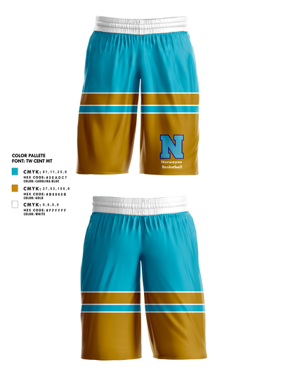 Norwayne Middle School Basketball 44729069 Mens Basketball Shorts 1