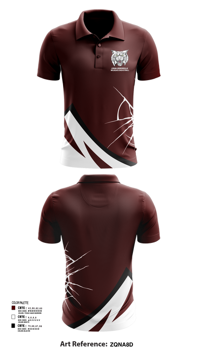 Logan-Rogersville Wildcats 82535935 Short Sleeve Performance Polo - 133