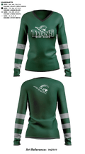 West Salem High School Cheer 17406902 Women's Long Sleeve V-neck Shirt - 41