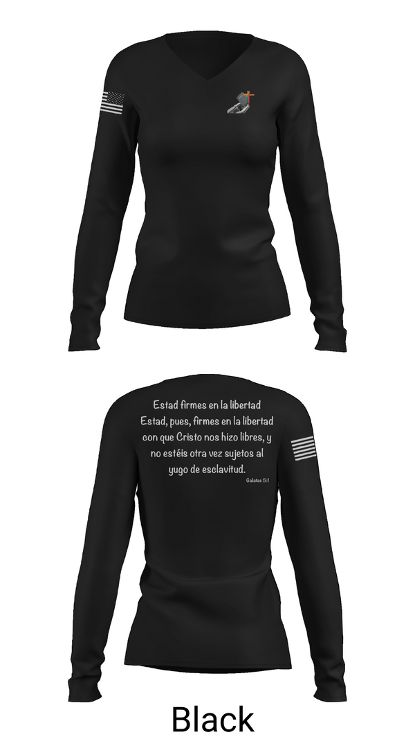 Womens Long Sleeve Vneck Shirt, Cosecha, , Teamtime, Team time, sublimation, custom sports apparel, team uniforms, spirit wear, spiritwear, sports uniforms, custom shirts, team store, custom team store, fundraiser sports, apparel fundraiser