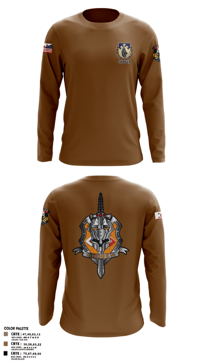 C-Co 602D ASB 71848240 Long Sleeve Performance Polo - 105
