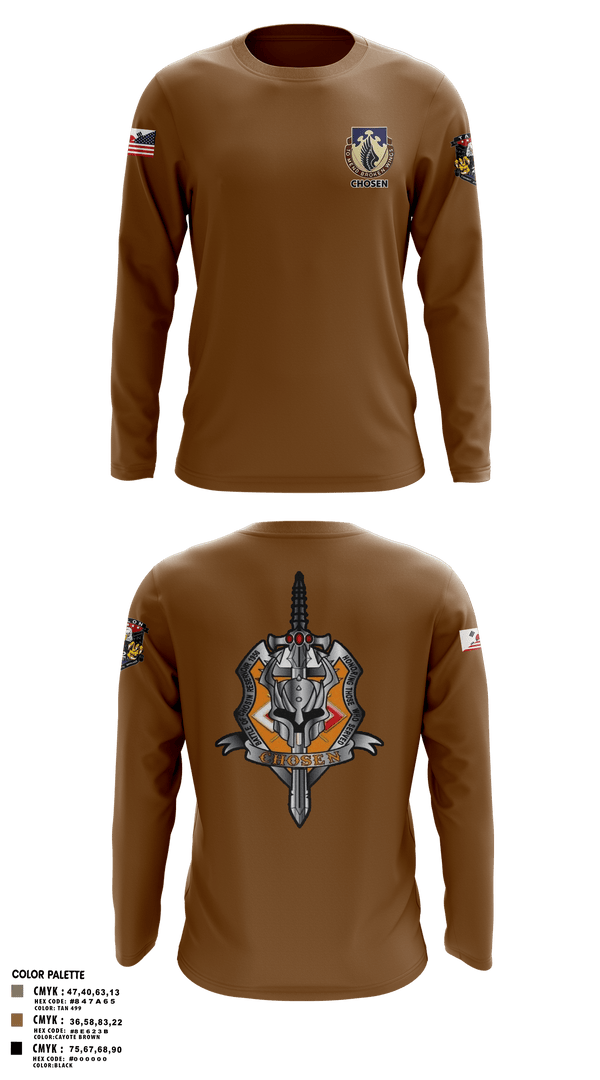 Long Sleeve Performance Polo, C-Co 602D ASB, Army, Teamtime, Team time, sublimation, custom sports apparel, team uniforms, spirit wear, spiritwear, sports uniforms, custom shirts, team store, custom team store, fundraiser sports, apparel fundraiser