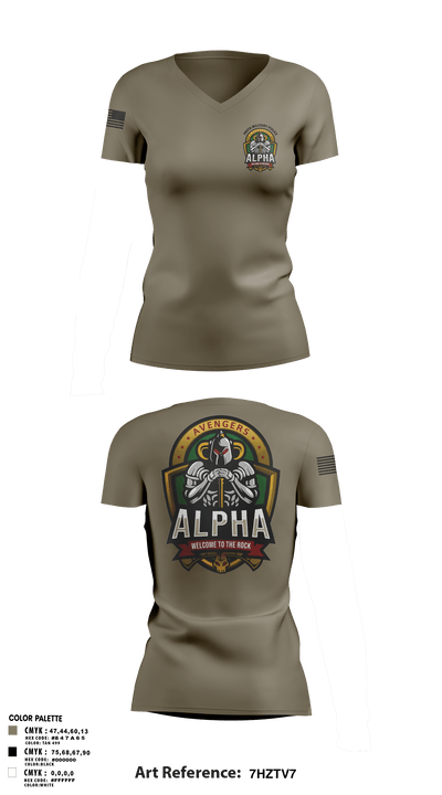 undefined Women's Short Sleeve V-neck Shirt - 1