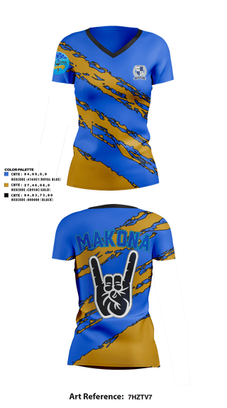 Womens Short Sleeve Vneck Shirt, MAKONA Fraternity, E-Sports, Teamtime, Team time, sublimation, custom sports apparel, team uniforms, spirit wear, spiritwear, sports uniforms, custom shirts, team store, custom team store, fundraiser sports, apparel fundraiser