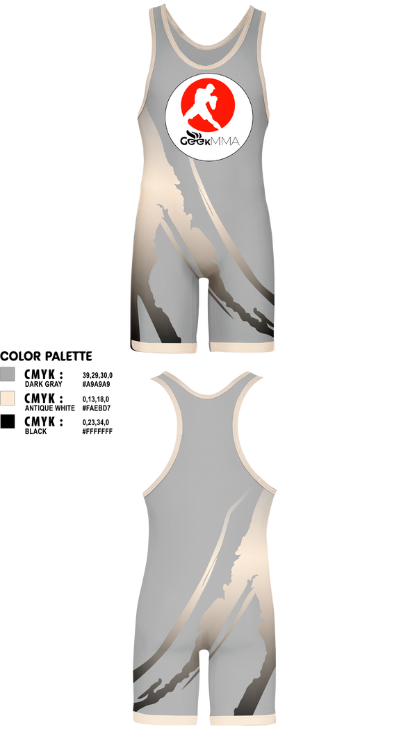Wrestling Singlet, Geek MMA, Wrestling, Teamtime, Team time, sublimation, custom sports apparel, team uniforms, spirit wear, spiritwear, sports uniforms, custom shirts, team store, custom team store, fundraiser sports, apparel fundraiser