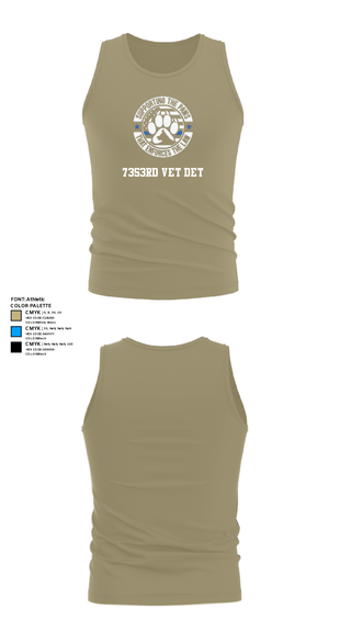 Tank Top, 7353rd vet det, Army, Teamtime, Team time, sublimation, custom sports apparel, team uniforms, spirit wear, spiritwear, sports uniforms, custom shirts, team store, custom team store, fundraiser sports, apparel fundraiser