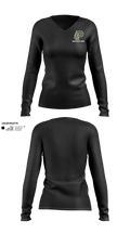 Paradise High School Bobcats 65206673 Women's Long Sleeve V-neck Shirt -1 40