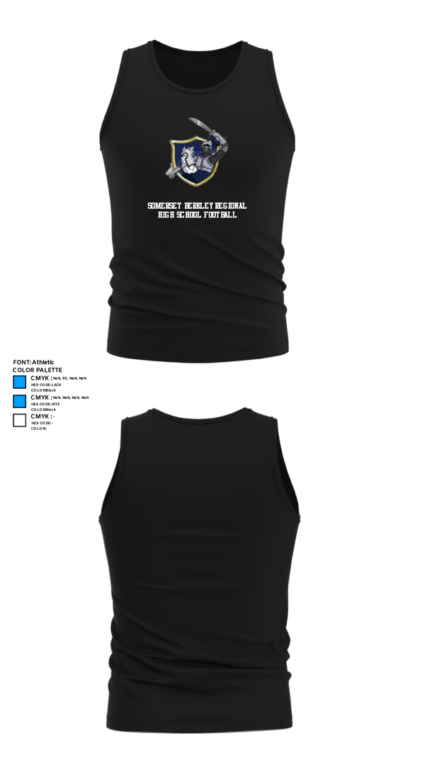 Tank Top, Somerset Berkley Regional High School Football, Football, Teamtime, Team time, sublimation, custom sports apparel, team uniforms, spirit wear, spiritwear, sports uniforms, custom shirts, team store, custom team store, fundraiser sports, apparel fundraiser