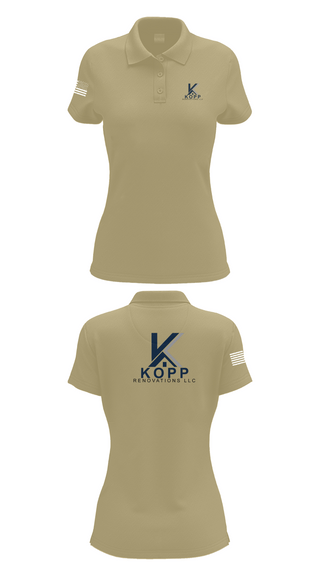Womens Short Sleeve Performance Polo, Kopp Renovations, , Teamtime, Team time, sublimation, custom sports apparel, team uniforms, spirit wear, spiritwear, sports uniforms, custom shirts, team store, custom team store, fundraiser sports, apparel fundraiser