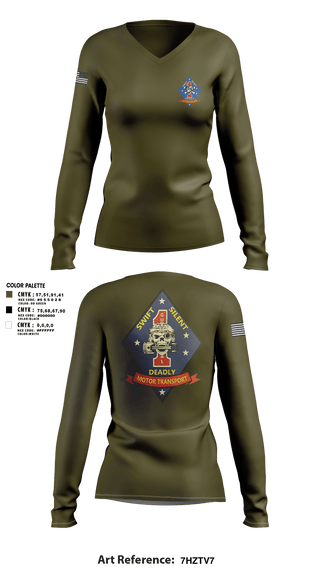Womens Long Sleeve Vneck Shirt, 1st Recon1st Recon, , Teamtime, Team time, sublimation, custom sports apparel, team uniforms, spirit wear, spiritwear, sports uniforms, custom shirts, team store, custom team store, fundraiser sports, apparel fundraiser