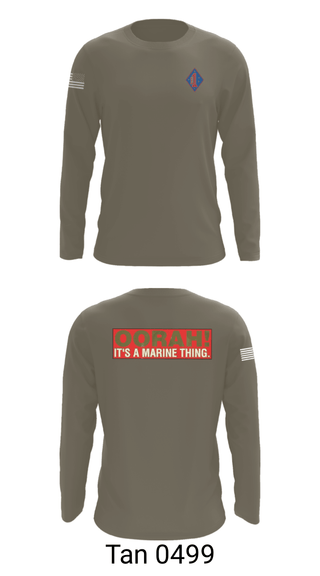 Long Sleeve Performance Shirt, 1st Marine Regiment, Marines, Teamtime, Team time, sublimation, custom sports apparel, team uniforms, spirit wear, spiritwear, sports uniforms, custom shirts, team store, custom team store, fundraiser sports, apparel fundraiser