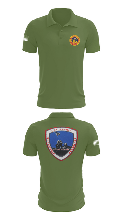 Lancaster County Young Marines 89976049 Short Sleeve Performance Polo - 47