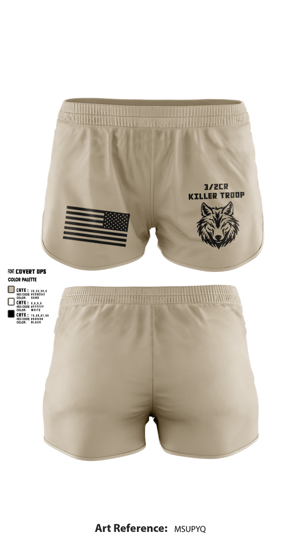 Ranger Panties, 3/2CR Killer Troop, Army, Teamtime, Team time, sublimation, custom sports apparel, team uniforms, spirit wear, spiritwear, sports uniforms, custom shirts, team store, custom team store, fundraiser sports, apparel fundraiser